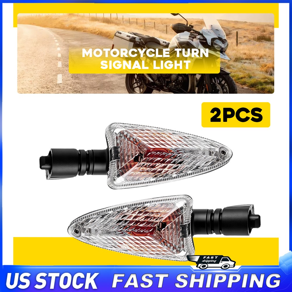 2pcs Amber Turn Signal Blinker Indicator Light For Triumph Tiger 800 2011-2017