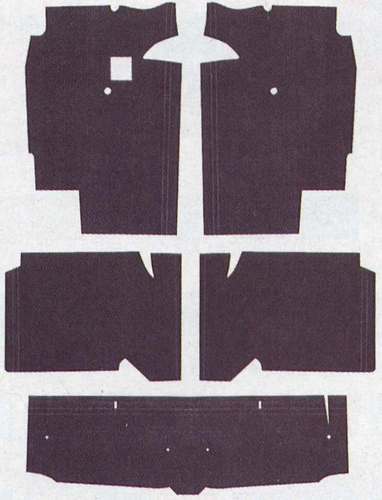 1966-1971 FORD TORINO & FAIRLAIN CARPET UNDERLAY INSULATINKIT - Made In USA 