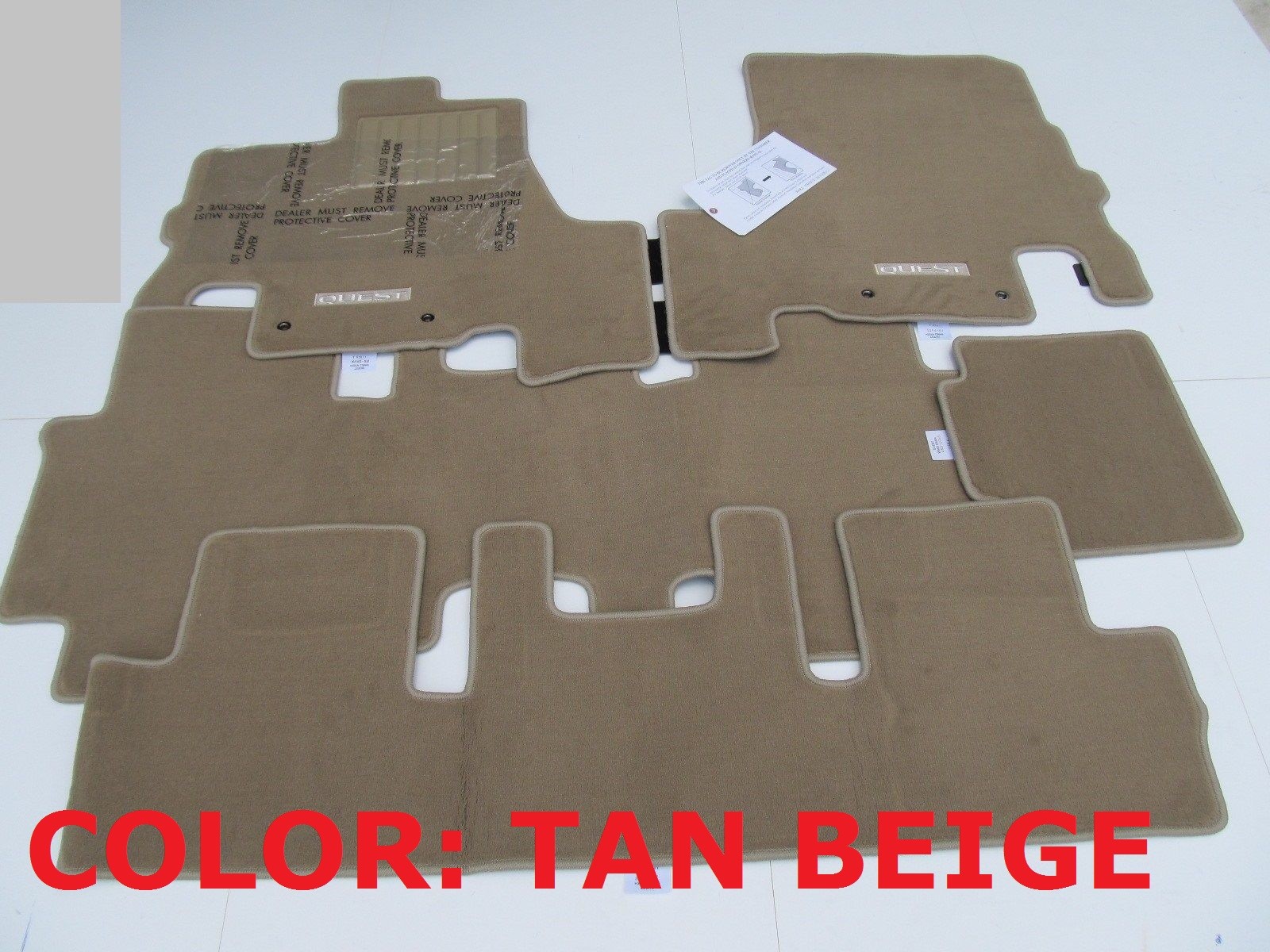 2011-2017 Nissan Quest Factory Floor Mats 5pcs BEIGE TAN BEIGE TAN BEIGE U