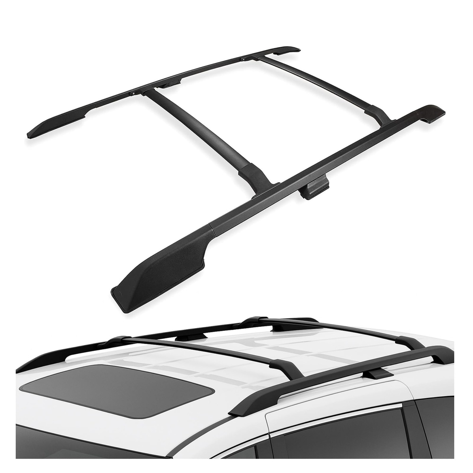 HECASA Rooftop Cross Bar & Side Rails Compatible with 2011-2017 Honda Odyssey