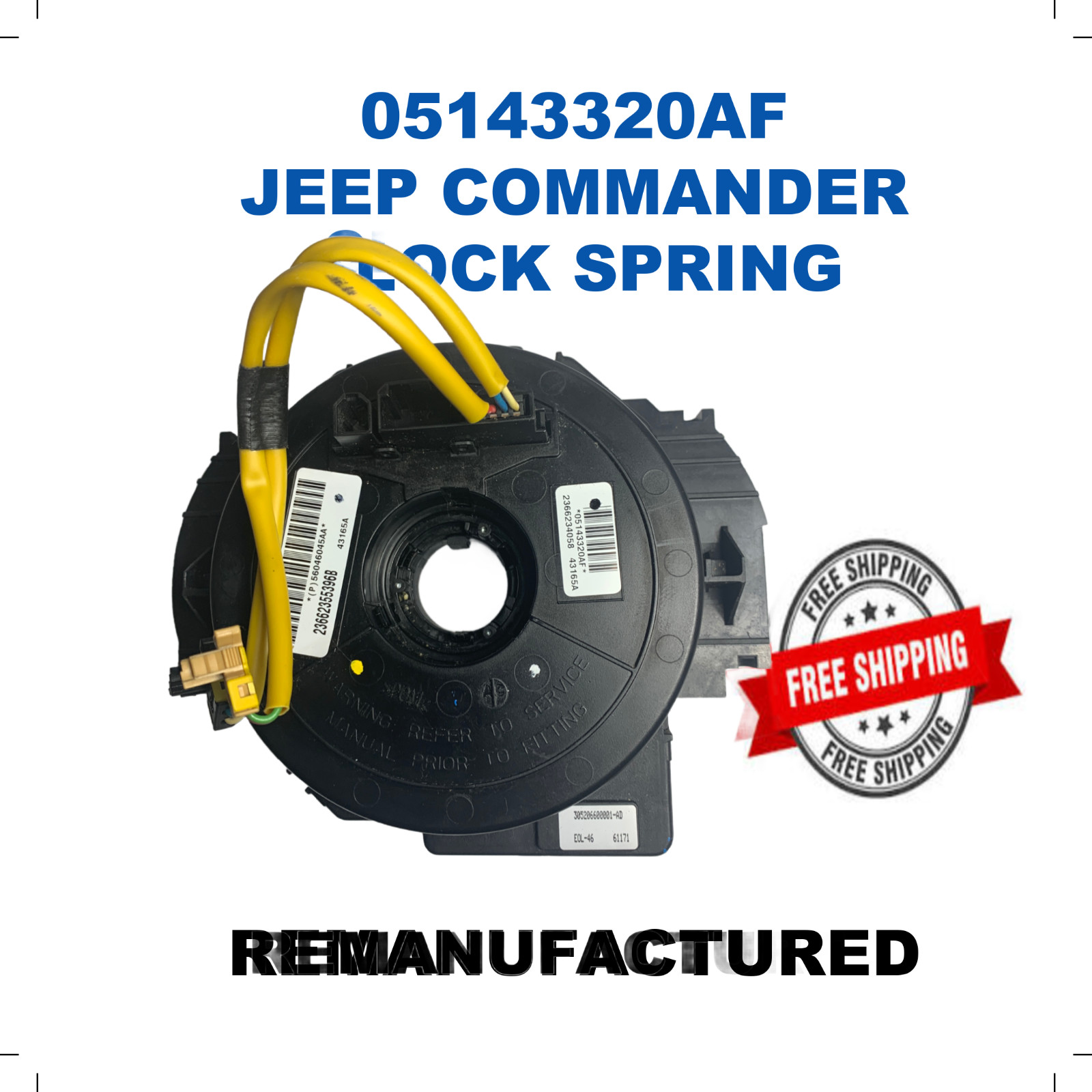 ✔GPU 2006 Jeep Commander Clockspring Spiral Cable Reel 05143320AF *