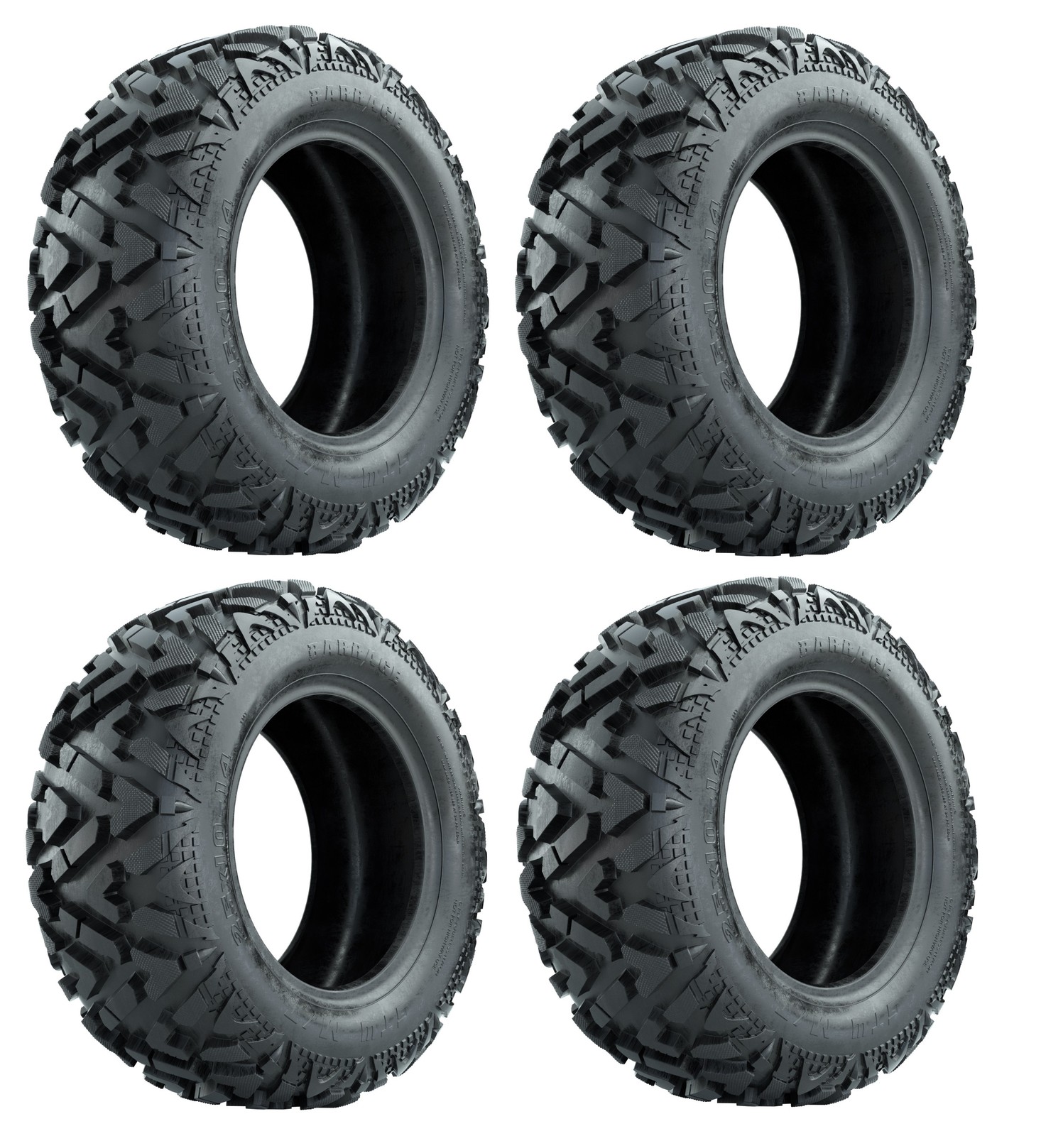 GTW Barrage Golf Cart Mud Tires 25x10-14 (25\