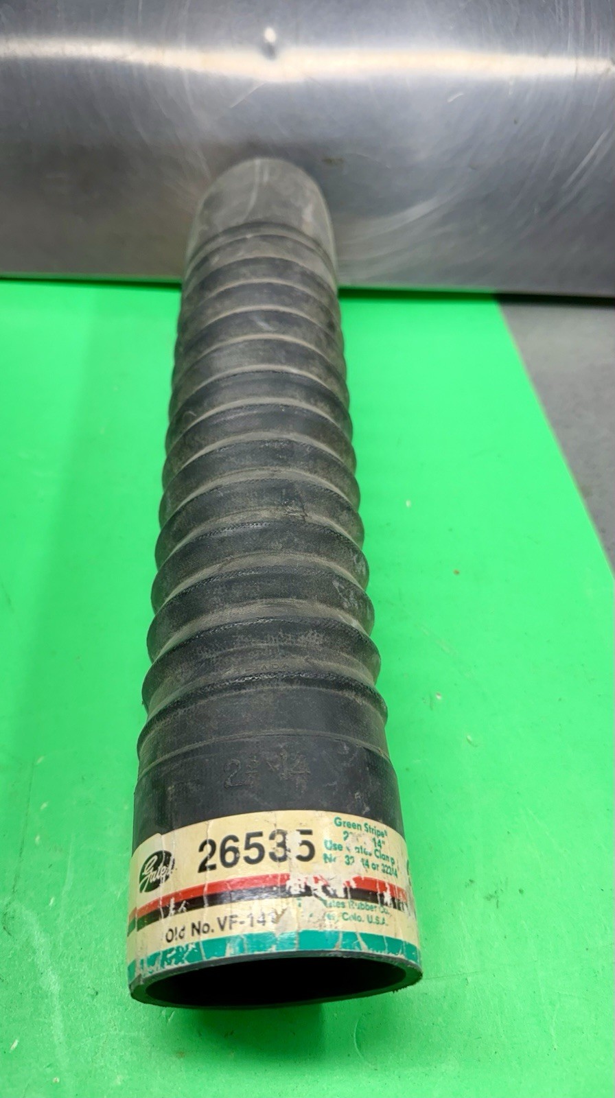 NOS GATES 26535 GREEN STRIPE HEAVY-DUTY VULCO-FLEX COOLANT HOSE🟢SHIPS FREE🟢 NOS GATES 26535 GREEN STRIPE HEAVY-DUTY VULCO-FLEX COOLANT HOSE🟢SHIPS FREE🟢