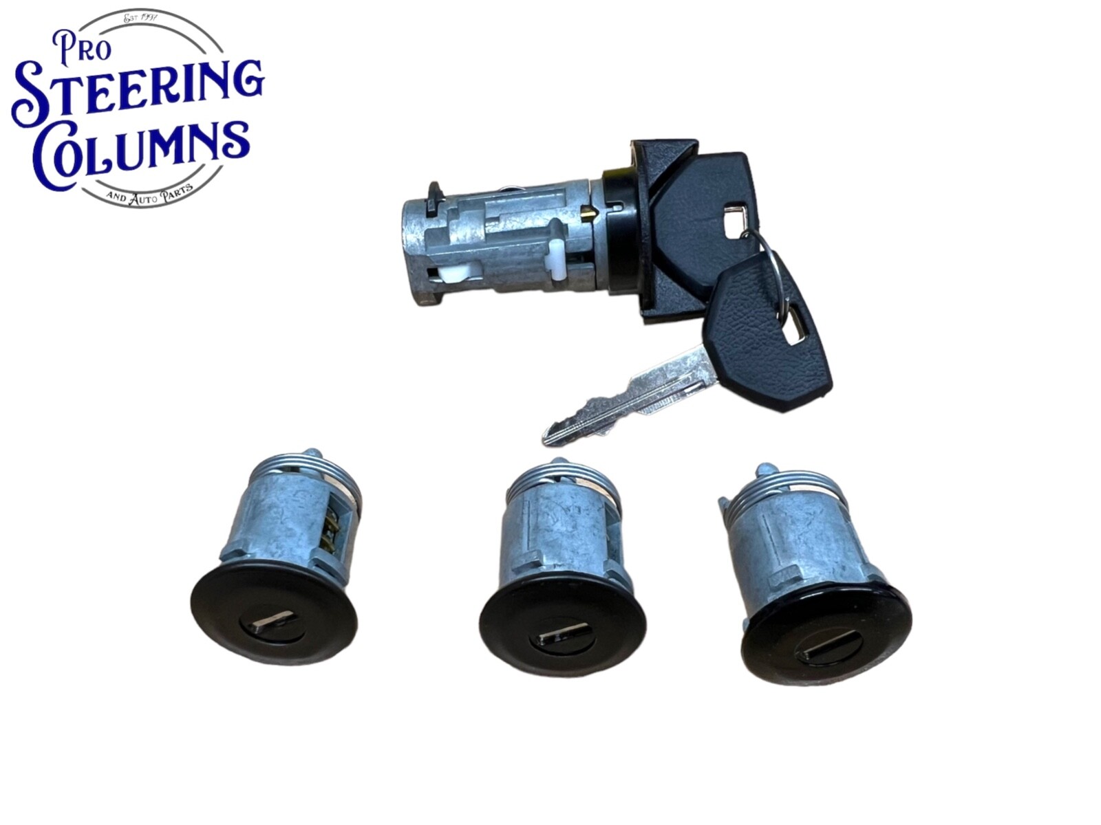 FITS 91-95 JEEP WRANGLER YJ IGNITION & DOOR LOCK CYLINDER SET 2 KEYS MATCHED NEW