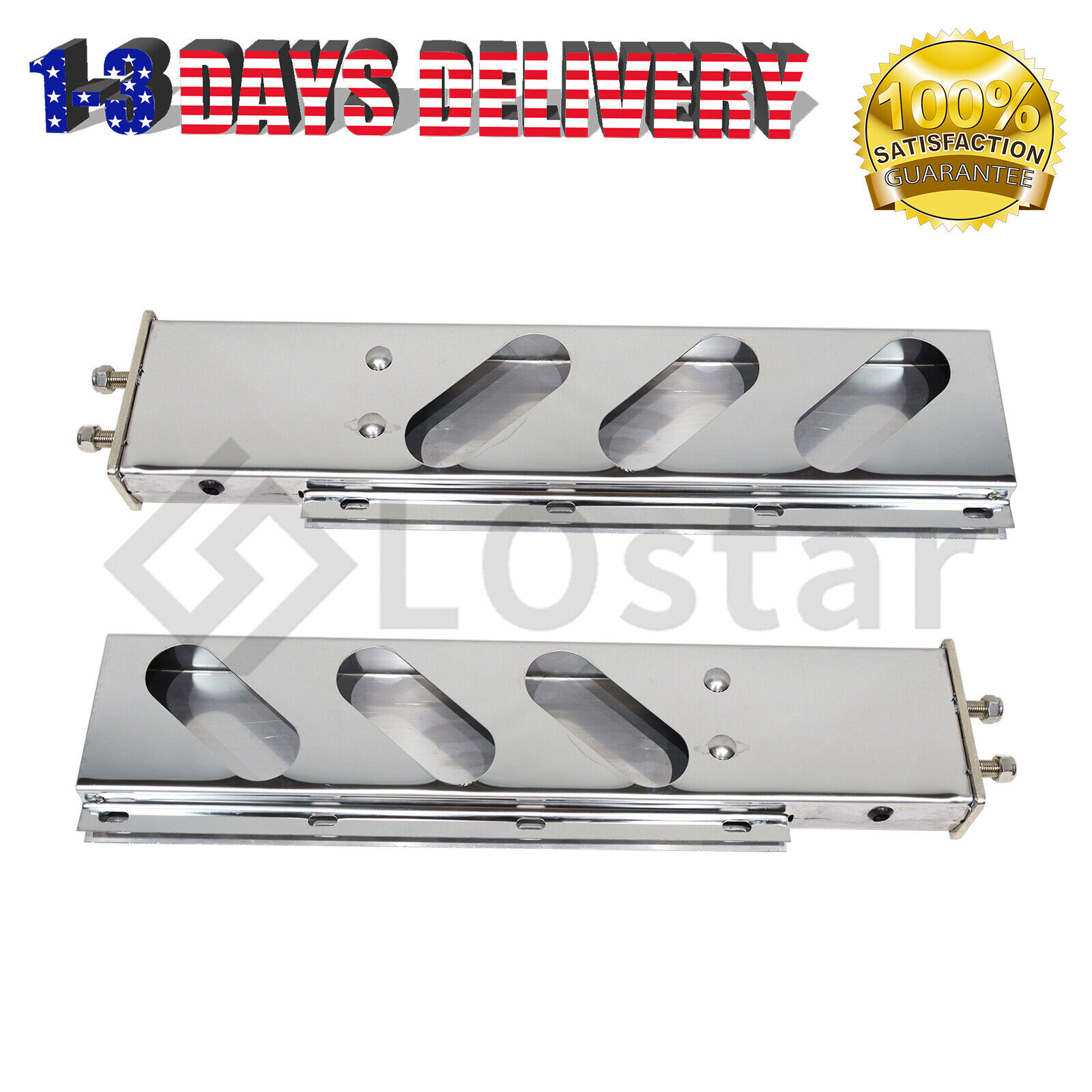 2 X Stainless Steel Chrome 2.5\