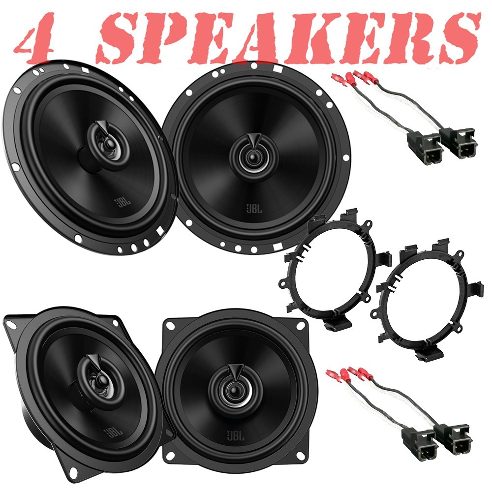 JBL 400W Front & 480W Rear Speakers for 1999-2006 GM PICKUP 4 DOOR CREW CAB ONLY