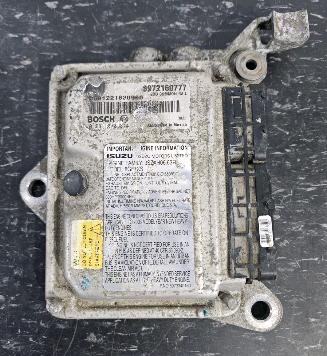 01-04 Chevrolet GMC Duramax LB7 6.6 FICM Bosch 0281010014 8972160777 Tested OEM 01-04 Chevrolet GMC Duramax LB7 6.6 FICM Bosch 0281010014 8972160777 Tested OEM