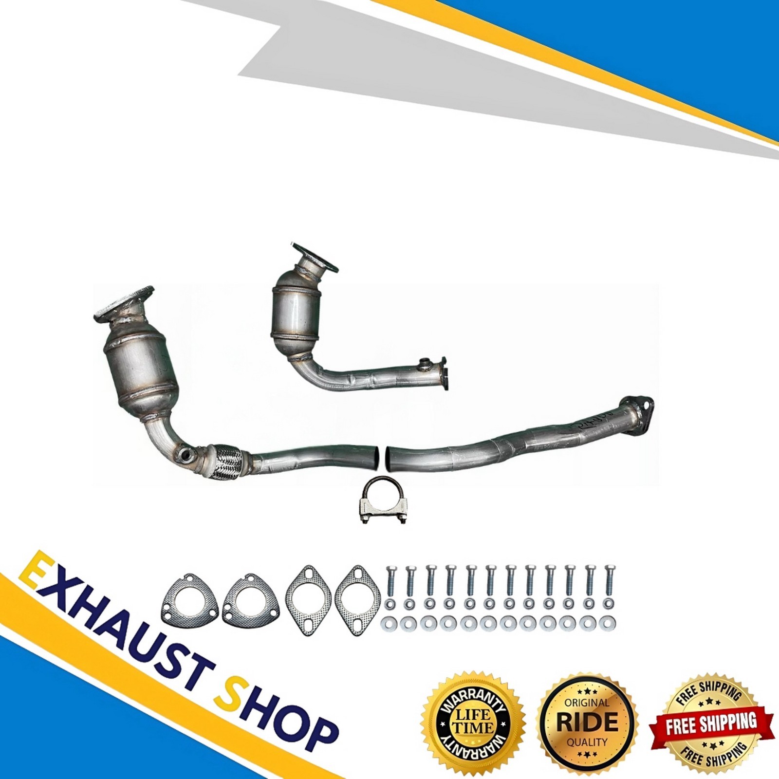 FITS:08-09 CHEVY EQUINOX/PONTIAC TORRENT/07-09 SUZUKI XL-7 3.6L FRONT & REAR CAT