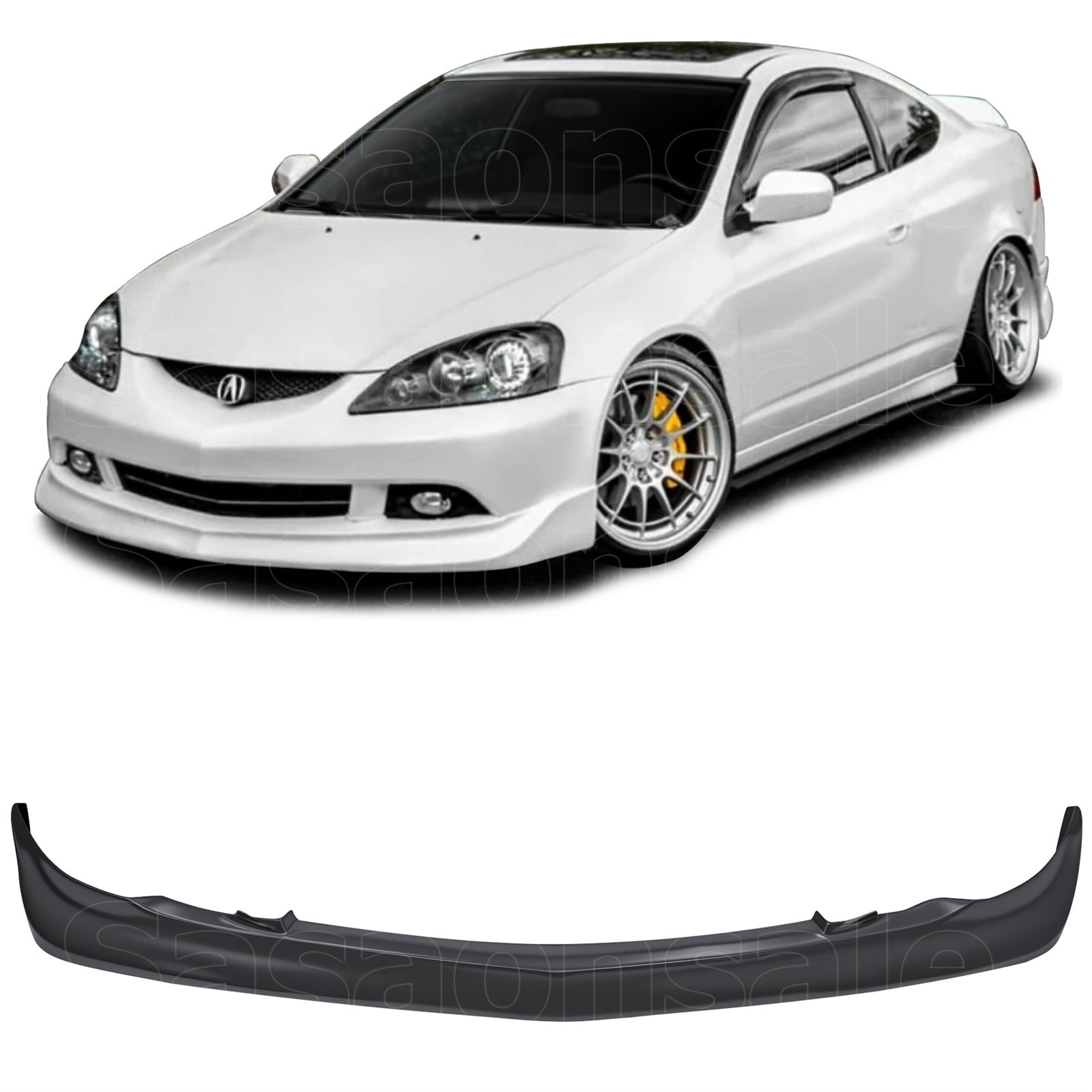 Front Bumper Lip Spoiler For 05-06 Acura RSX DC5, PU Black Mugen Style Front Bumper Lip Spoiler For 05-06 Acura RSX DC5, PU Black Mugen Style