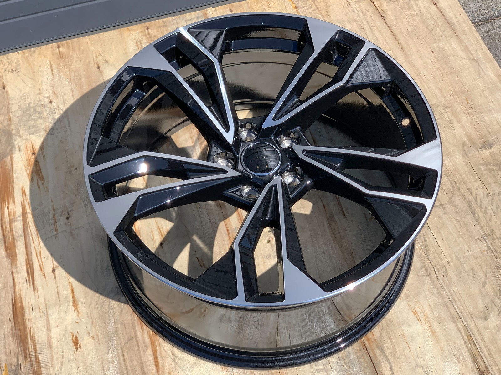20X9 5x112 Black Machined Rim Wheel Fits Audi A4 A5 Q5 Q7 S4 S5 RS5 SQ5**1 wheel