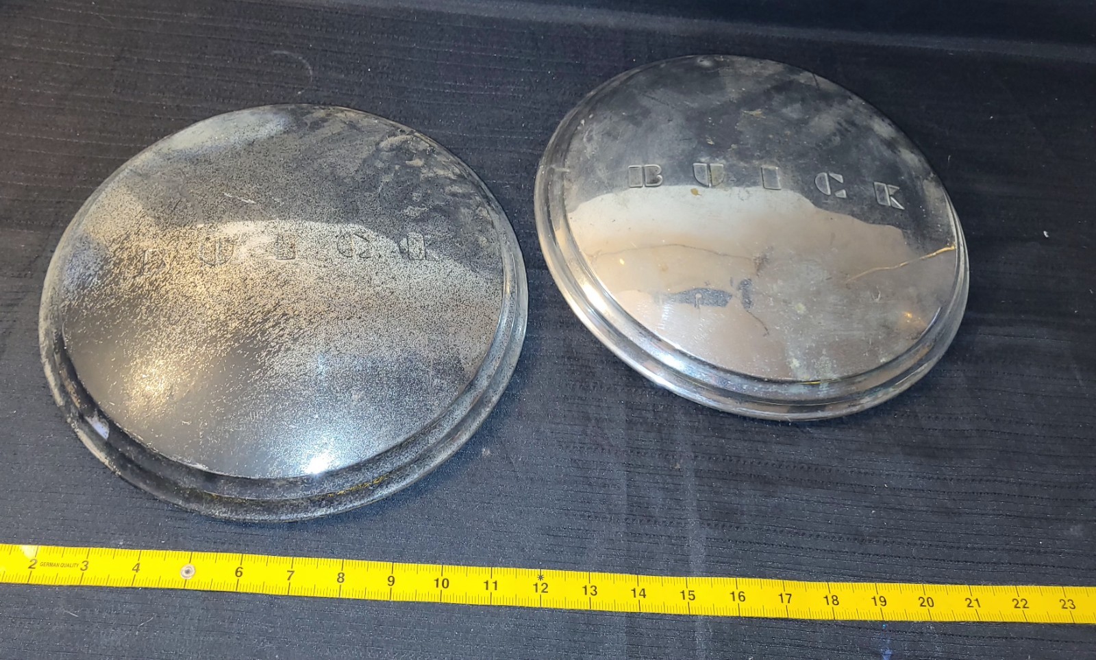 Vintage 1941-1950 Buick Dog Dish Hubcaps 11\