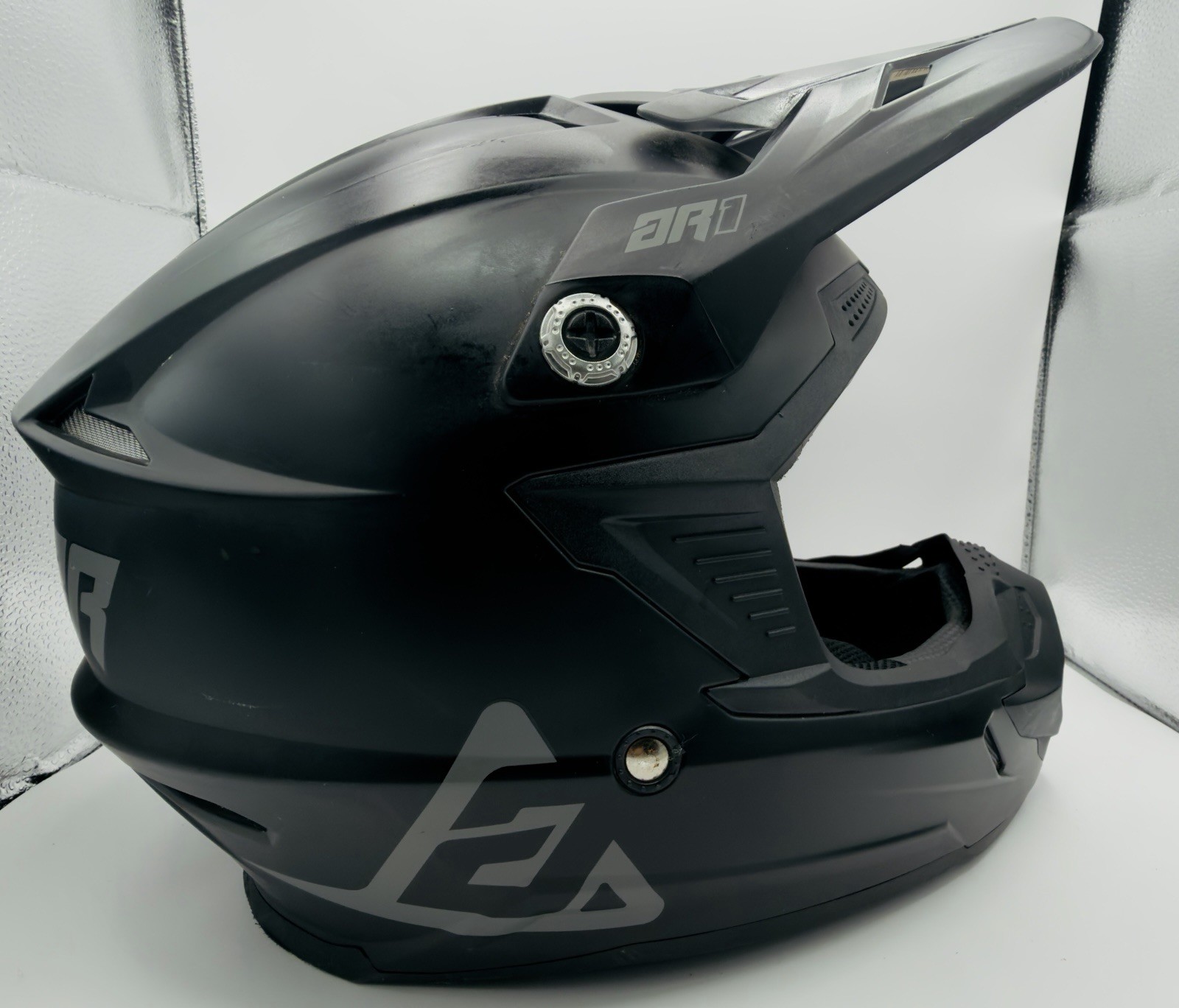 ANSR ANSWER RACING SNX2 MOTORCYCLE Helmet Black/Dark gray