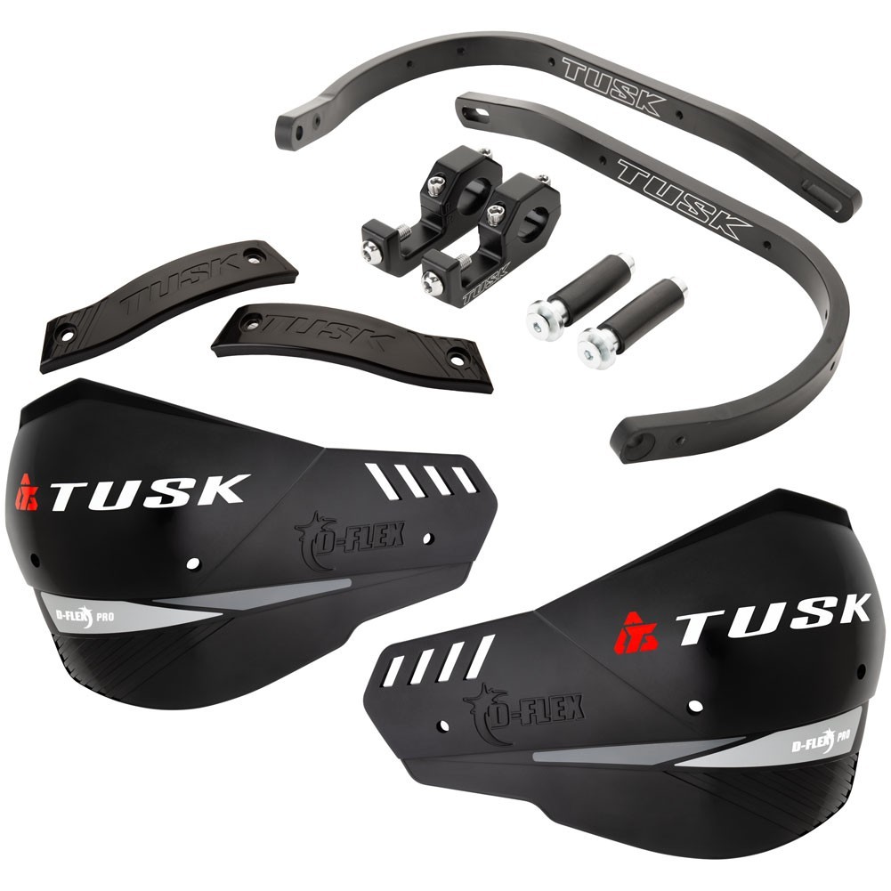 Tusk D-Flex Pro Adventure Handguard Black Bar/Black Plastics 7/8