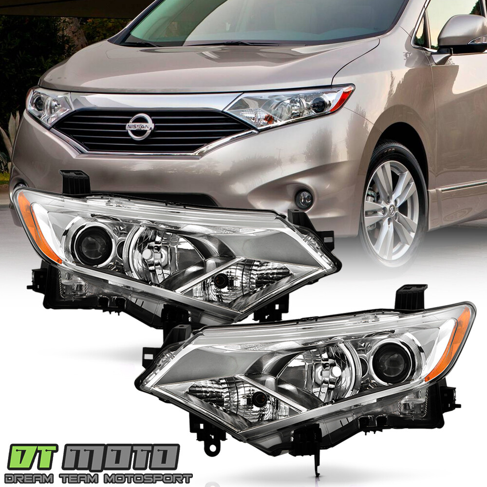 For 2012-2017 Nissan Quest Factory Halogen Projector Headlights Headlamps Pair