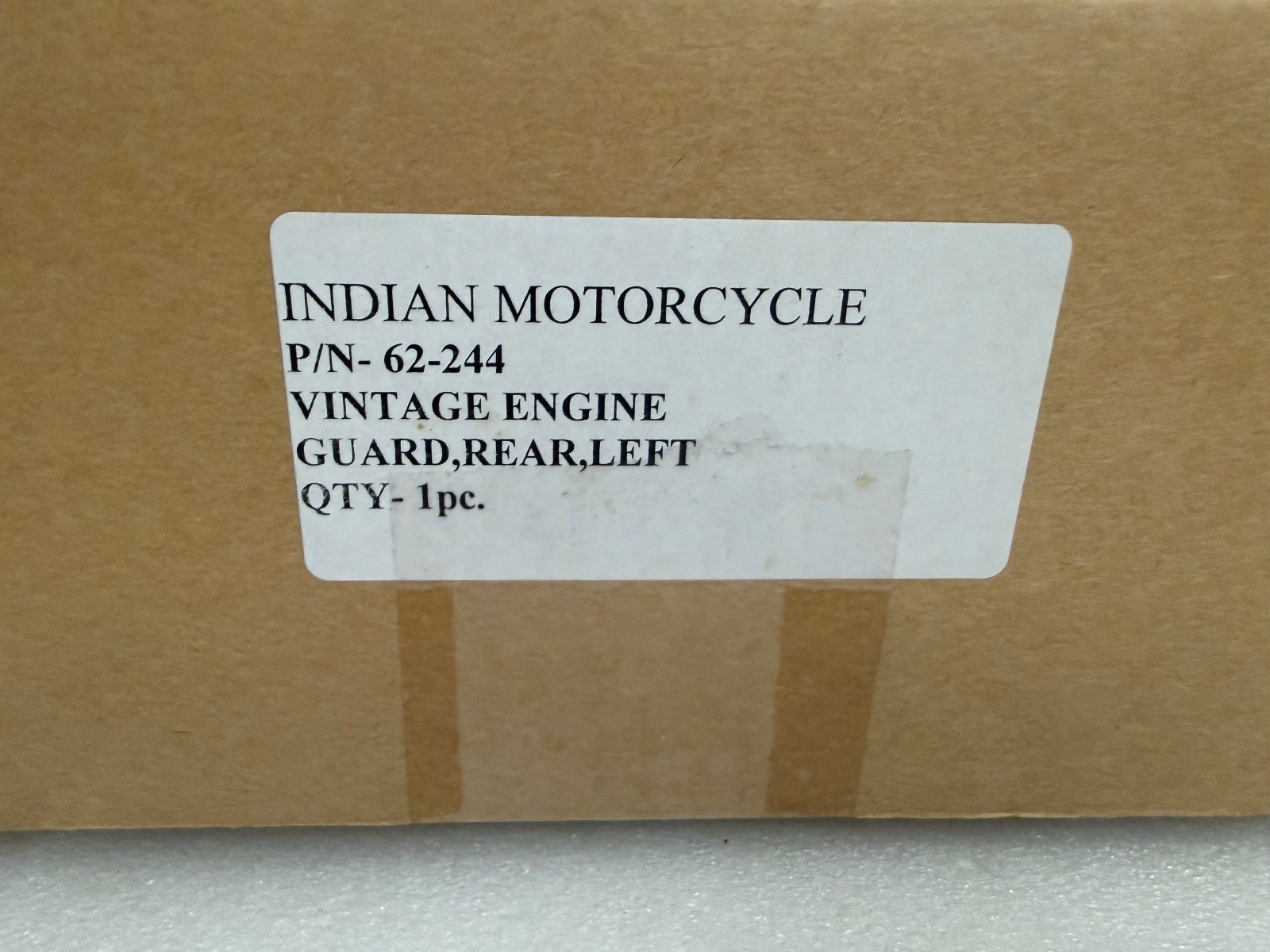Gilroy Indian Motorcycle Rear Left Engine Guard OEM 62-244 Vintage NOS Gilroy Indian Motorcycle Rear Left Engine Guard OEM 62-244 Vintage NOS
