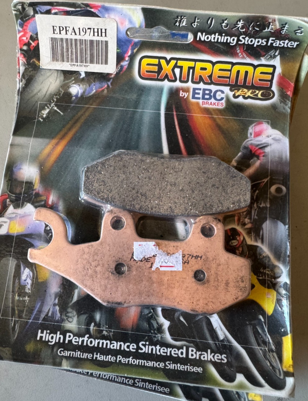 EBC Extreme Pro Front Brake Pads Double-H Sintered: Fast Street/Race EPFA197HH