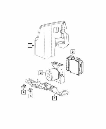 Genuine Mopar 2019-2025 Chrysler Pacifica Front Anti Lock Brake Unit 68414159AA