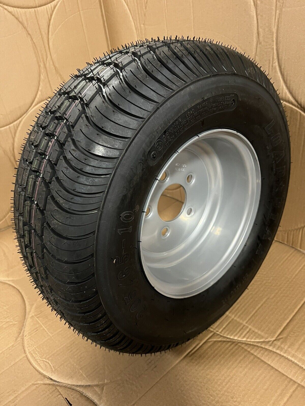 Qty 2 Kenda Loadstar Trailer Tire 20.5x8-10 Silver  Wheel 205/65-10 LRE