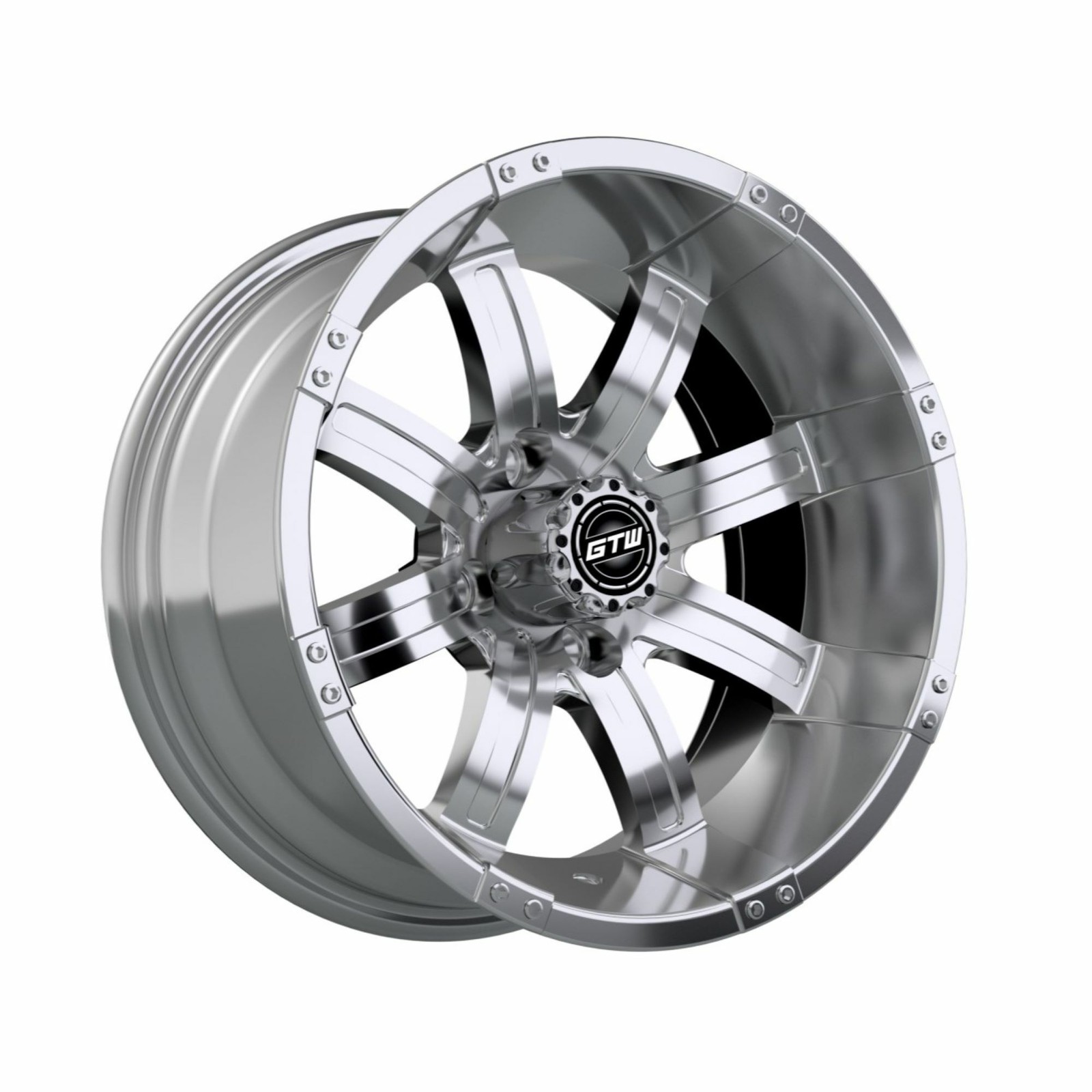 GTW Tempest Golf Cart  14x7 Aluminum Wheel | 3:4 offset (ET-.25) | Single Unit