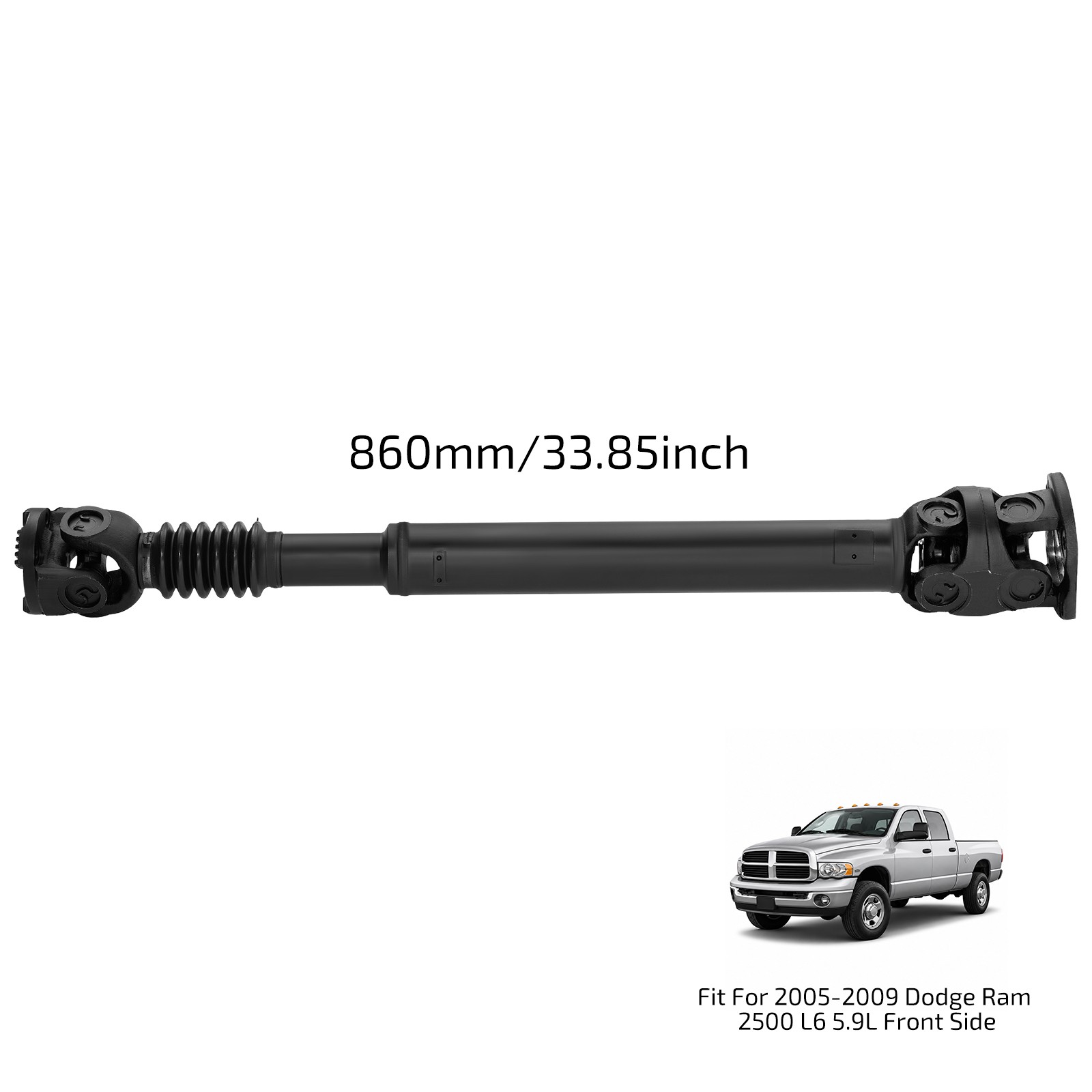 Front Driveshaft Propshaft Assembly Fits 2005-2009 Dodge Ram 3500 4WD 938-162