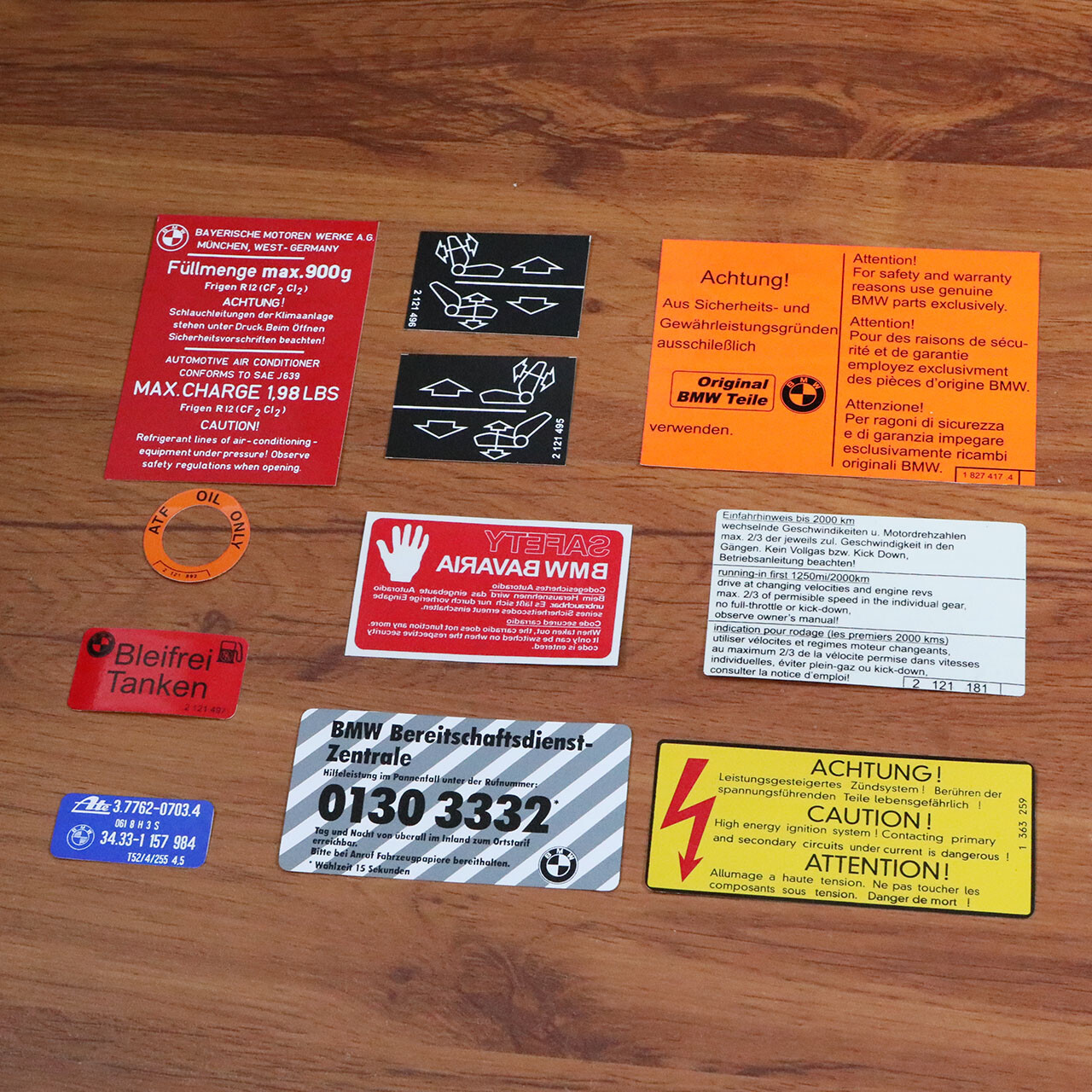 Restoration decals set for BMW E28 520i 525i 528e 528i 535i M stickers aufkleber