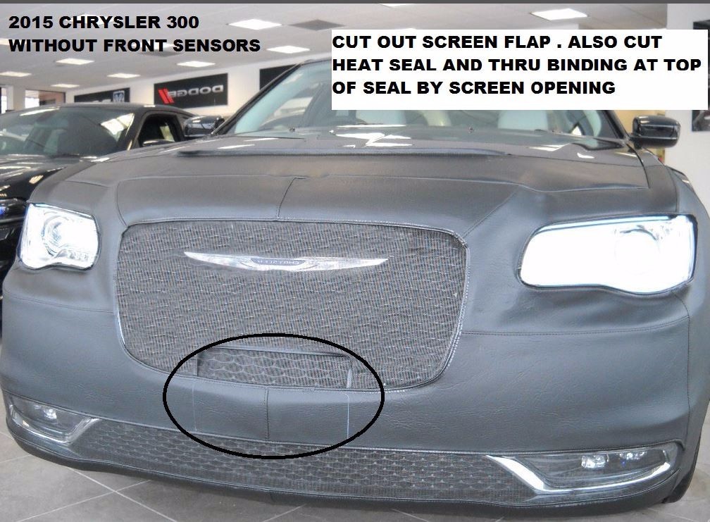 Lebra Front End Mask Cover Bra Fits 2015-2023 Chrysler 300 Without Fr.Sensors