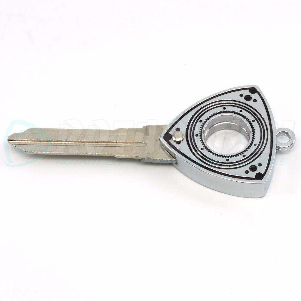 ROTOR KEY BLANK FITS: 1988-1991 CHROME MAZDA RX-7 FC GXL TURBO II 13B ROTARY 13B ROTOR KEY BLANK FITS: 1988-1991 CHROME MAZDA RX-7 FC GXL TURBO II 13B ROTARY 13B