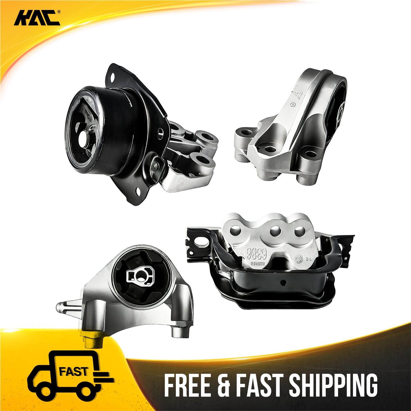 4Pcs Engine Mount Set For Chevrolet Equinox 2010-2017 2.4L & GMC Terrain 3269