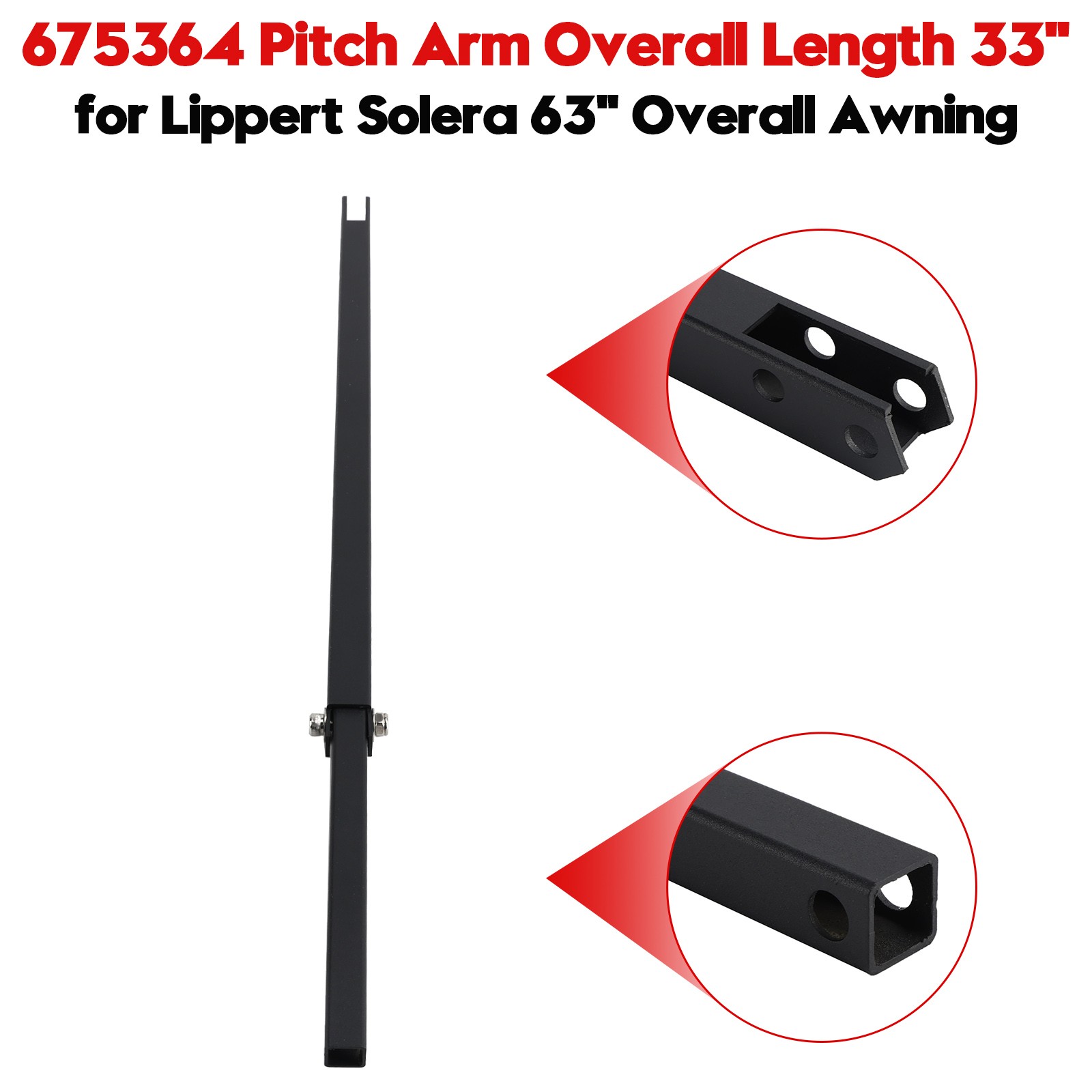 675364 Pitch Arm Overall Length 33\