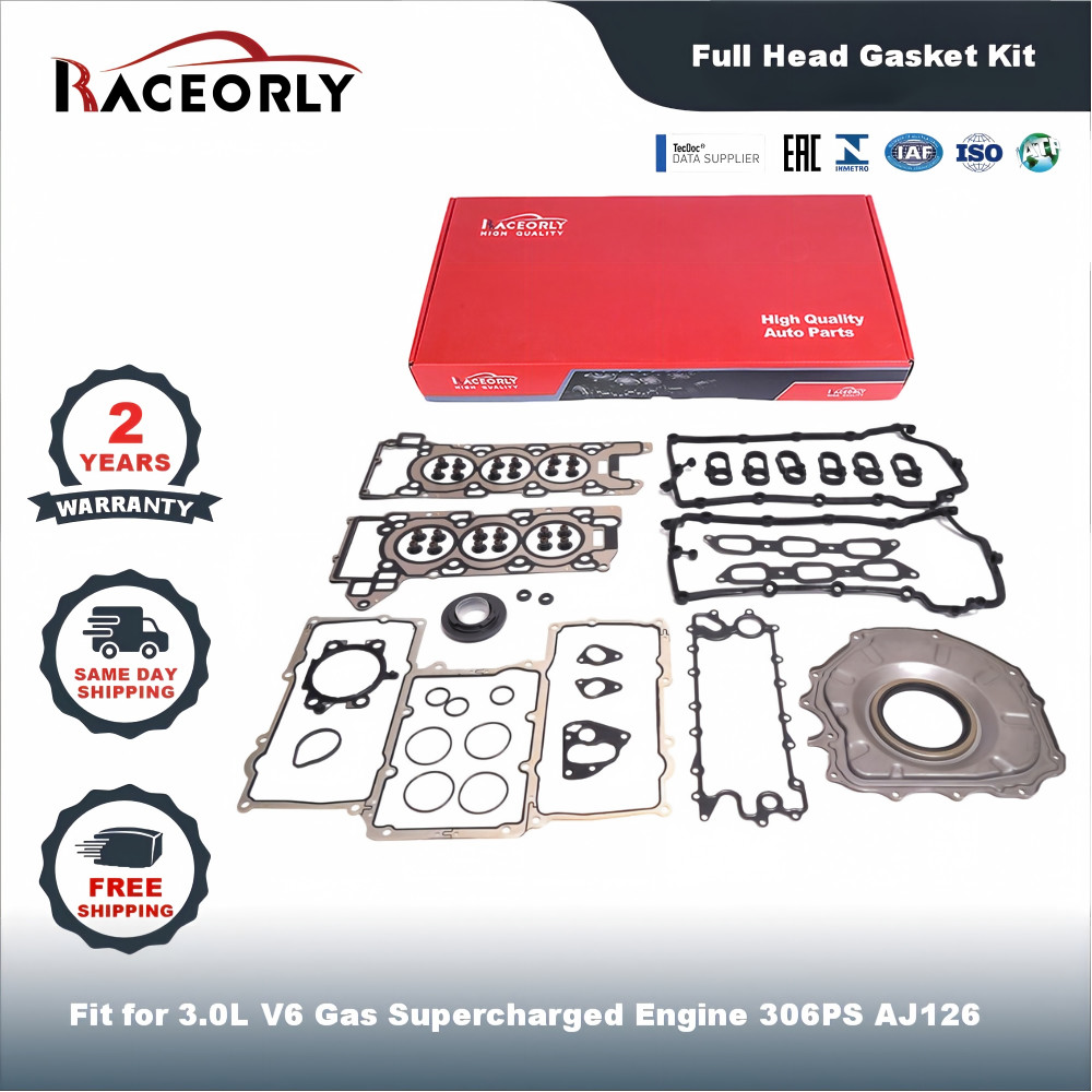 RACEORLY Engine Rebuild Gasket Set for Jaguar Rang Rover LR4 3.0L V6 306PS AJ126