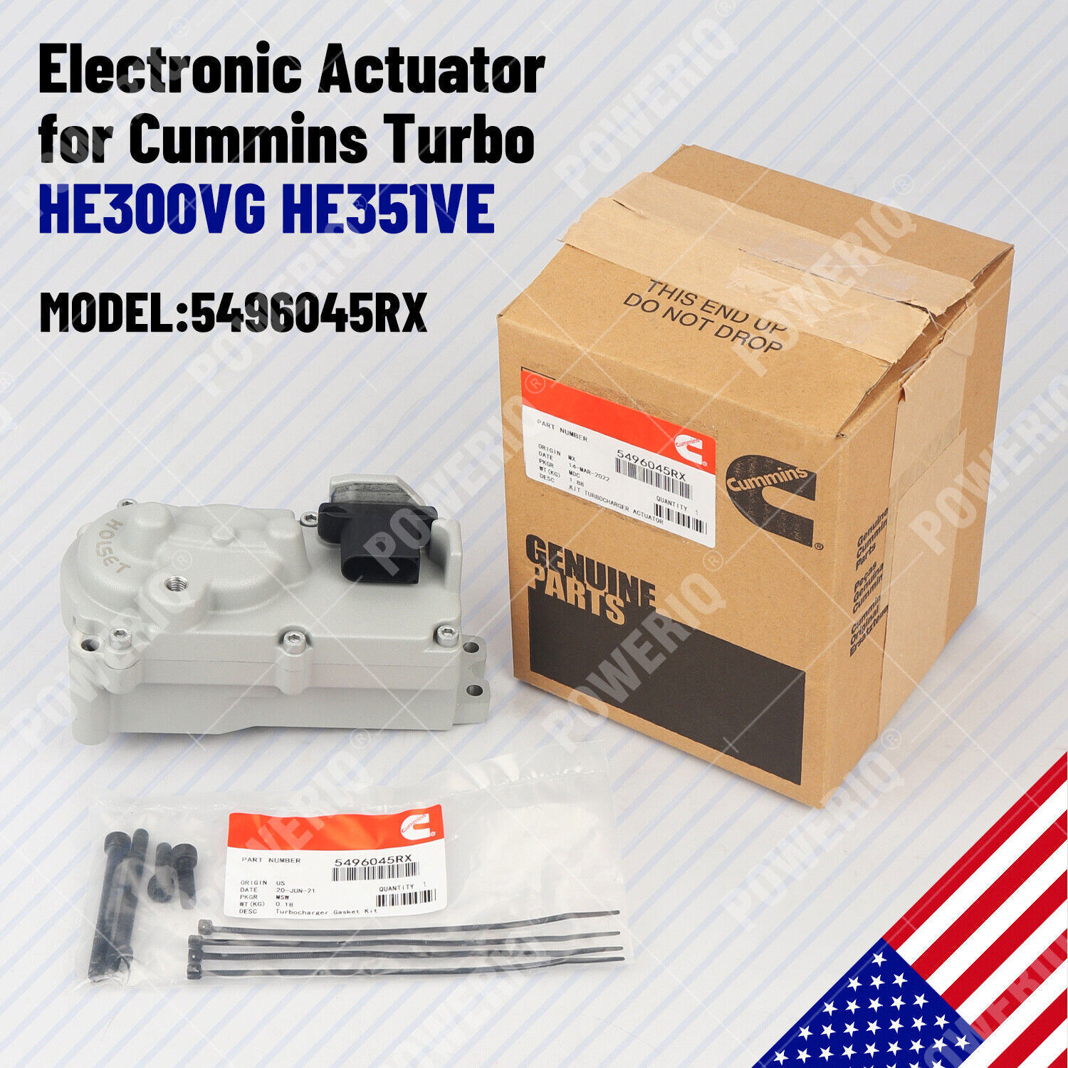 5496045 RX VGT Electronic Actuator for Cummins Turbo HE300VG HE351VE