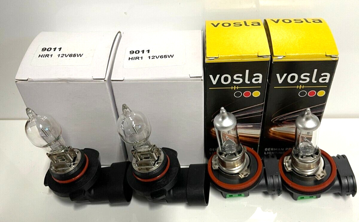 4x-Vosla H11 Off-Road & Toshiba 9011 HIR1 SUPER Darkness Eliminator Package