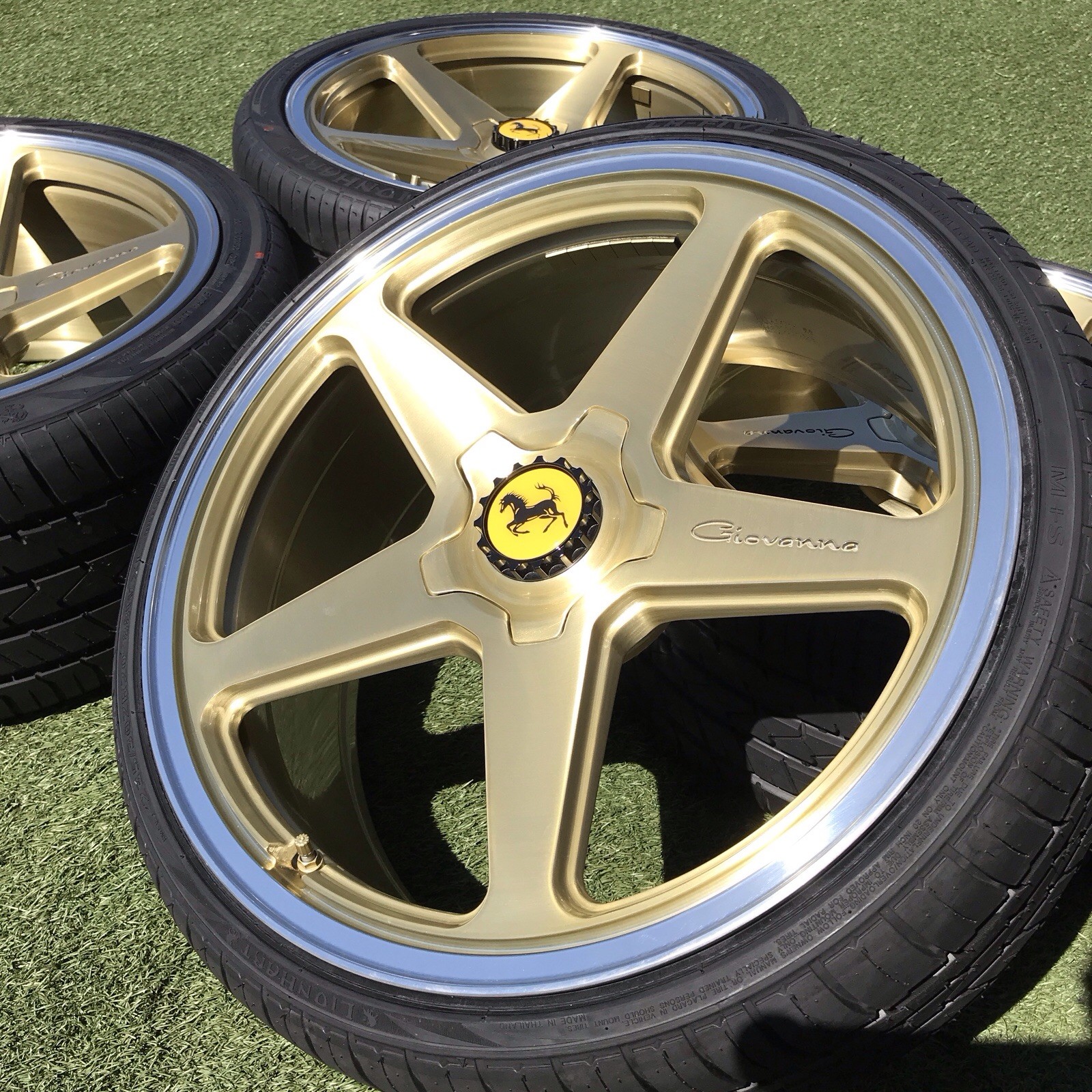20” FERRARI GIOVANNA F430 360 WHEELS RIMS SET OF 4 FFLA5632F NEW SET TIRES
