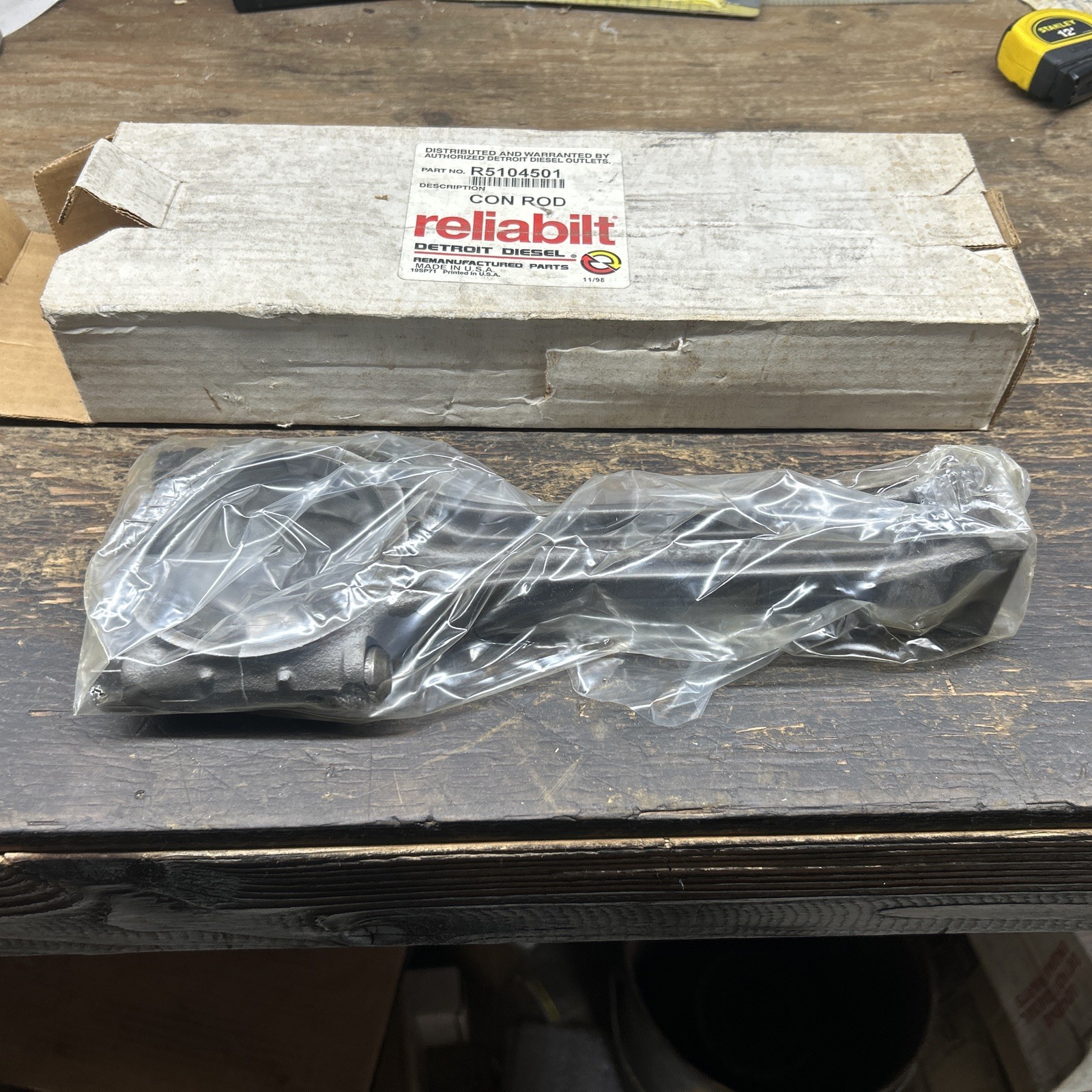 5104501 Detroit Diesel 92 series connecting rod. Reman Reliabilt