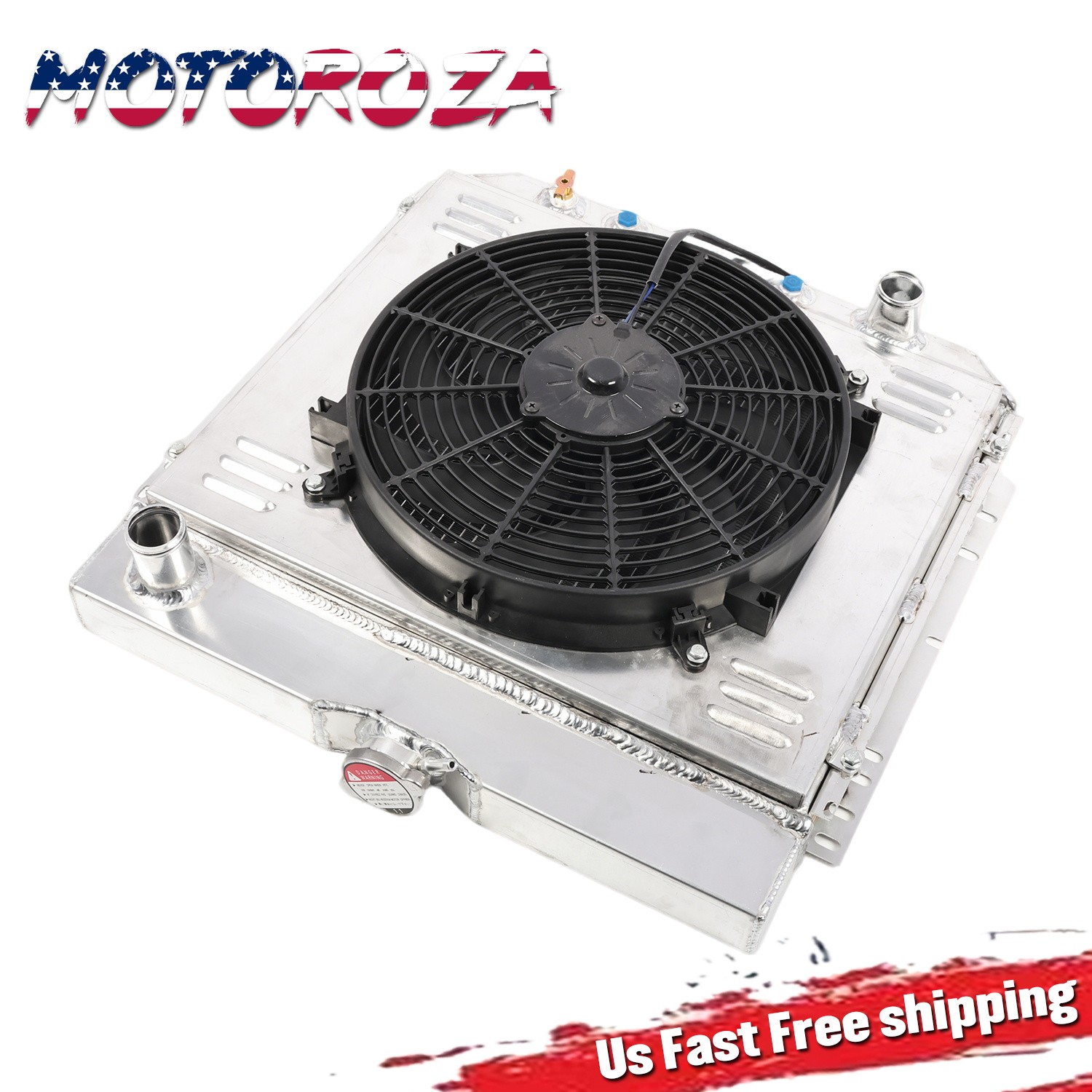 For 1967-1970 Ford Mustang For 1963-1969 Ford Fairlane 3-Row Radiator Shroud Fan For 1967-1970 Ford Mustang For 1963-1969 Ford Fairlane 3-Row Radiator Shroud Fan