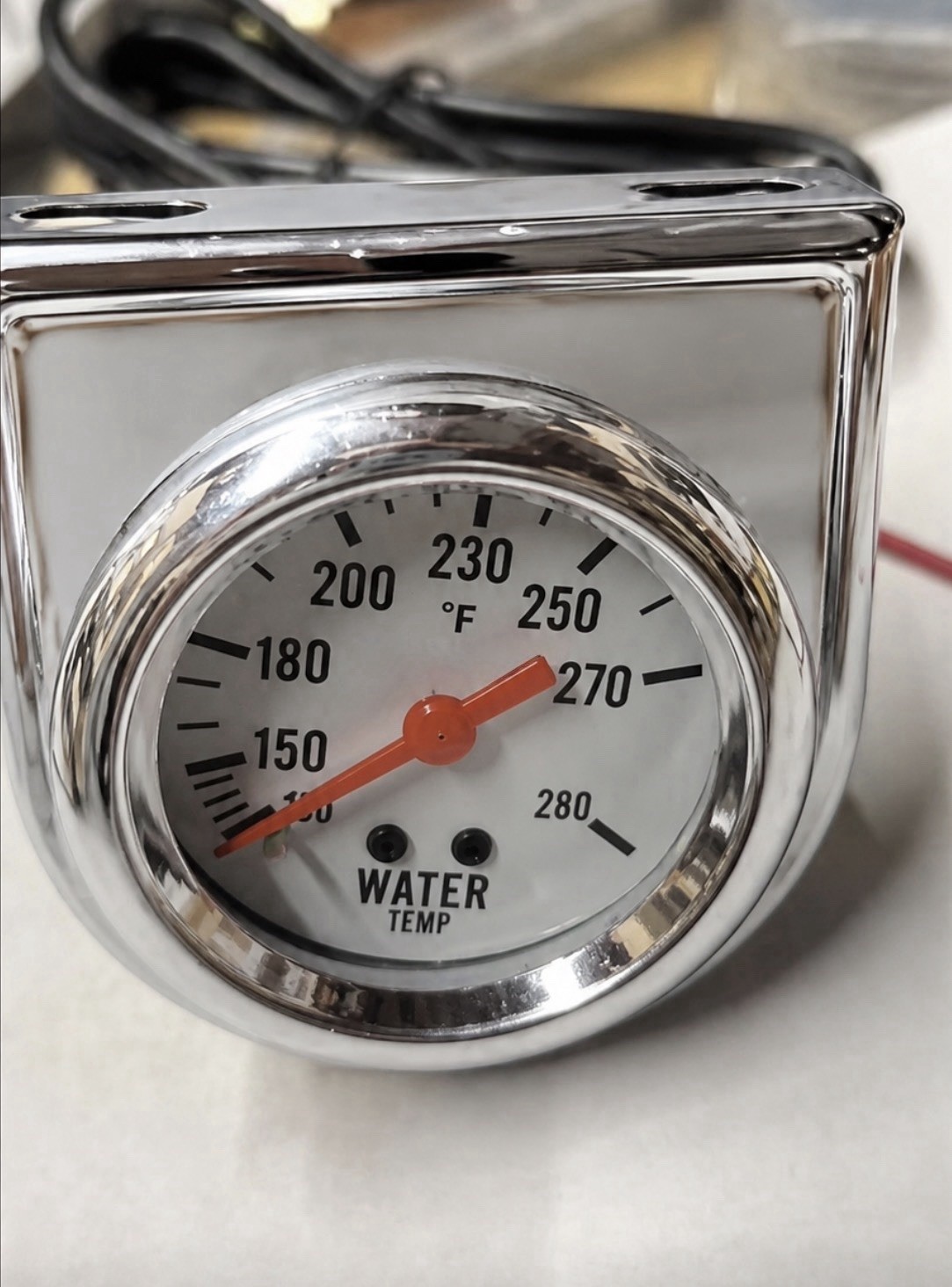 Water Temperature Gauge White Face Mechanical 2 Water Temperature Gauge White Face Mechanical 2