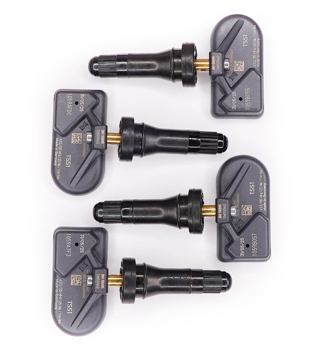 2008 Maybach 62 TPMSone Rubber TPMS Set x4