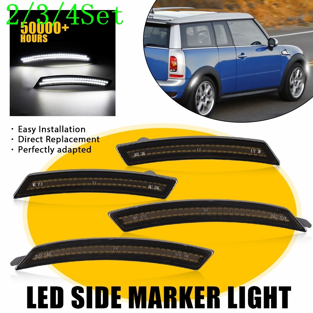2/3Set LED Side Marker Lights Front Rear For Mini Cooper R55 R56 R57 R58 R59 R60