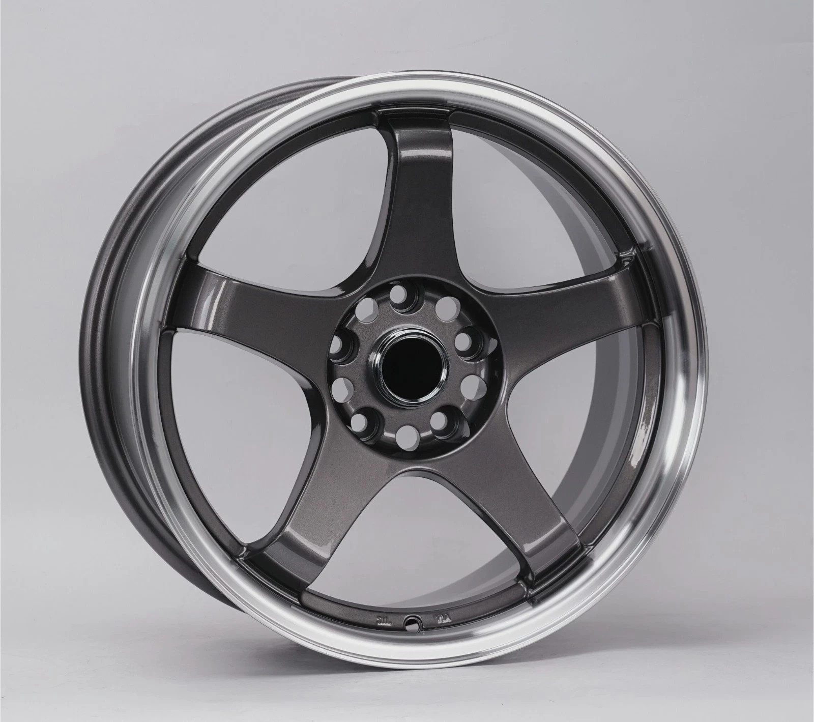 (4) 18x9.5 +20 Wheels 5x4.5 (5x114.3) 73.1CB Gunmetal Lip Rims Fits G35 G37 350Z