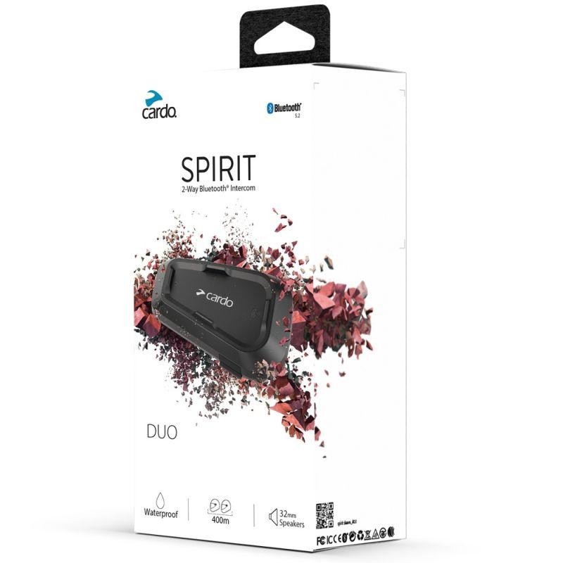 Cardo Spirit Duo Bluetooth Communication System for Motorcycle Helmets