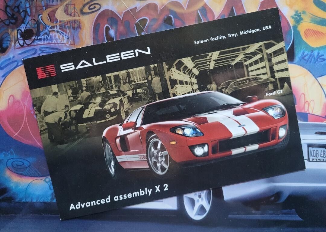 Saleen S7 America's Super & Ford GT Car X 2 Double sided Card