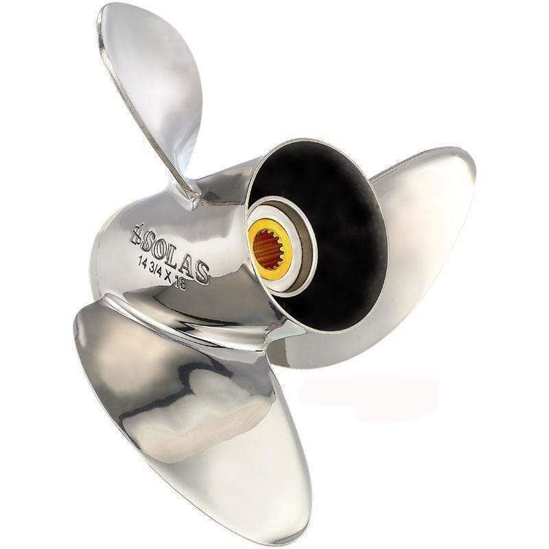 Solas Prop HR Titan E3 Suz/Johnson/Evnrd SS 19 4-Stroke #3451-139-19