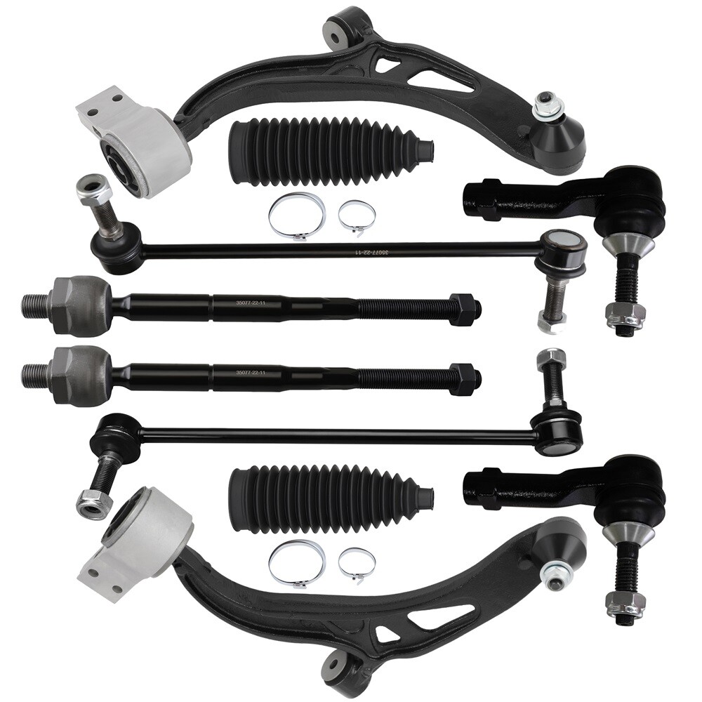 10Pcs Front Control Arm Sway Bar Rack & Pinion Bellow For 2011-17 Ford Explorer 10Pcs Front Control Arm Sway Bar Rack & Pinion Bellow For 2011-17 Ford Explorer