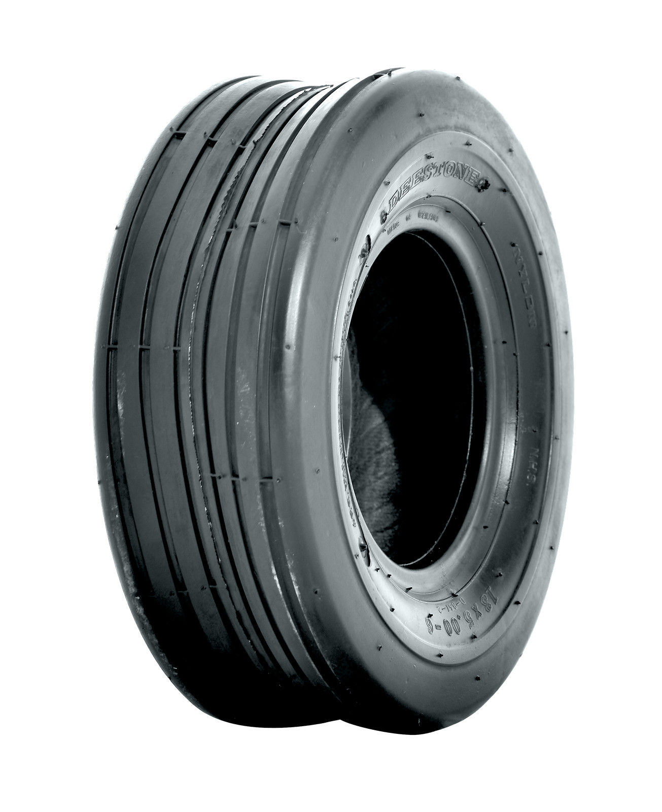Deestone 13x6.50-6 D837 Lawn & Grass Tire 55A3 13/6.50-6 - 4 Ply T/T (Set of 2)