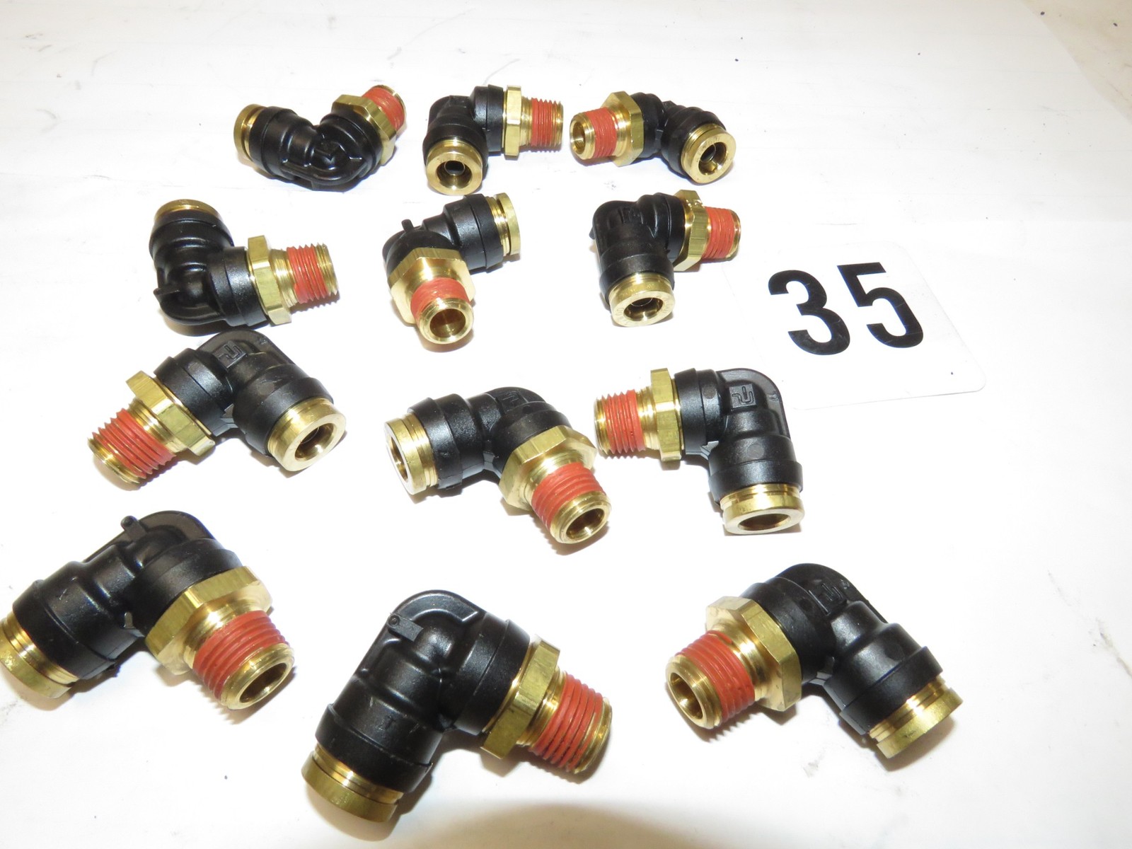 * 12X Air Brake D.O.T. Composite & Brass Push-to-Connect Fittings - PTC