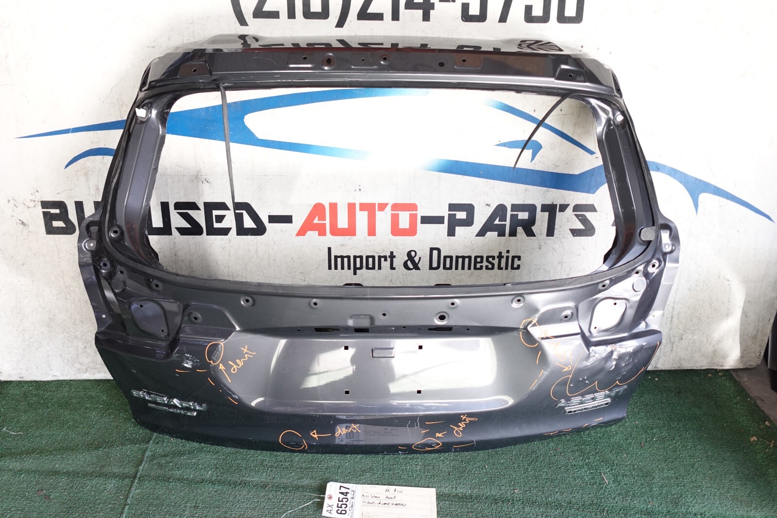 w/ dents 2019 2020 2021 2022 SUBARU ASCENT REAR DOOR LIFTGATE TAILGATE OEM
