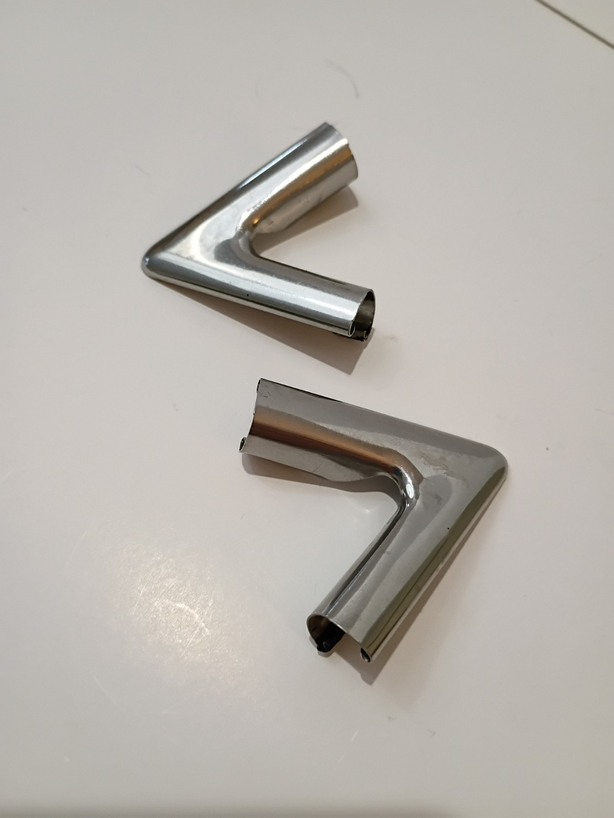 1974-1976 Cadillac Sedan Deville Opera Window Quarter Glass Chrome Trim Pieces. 