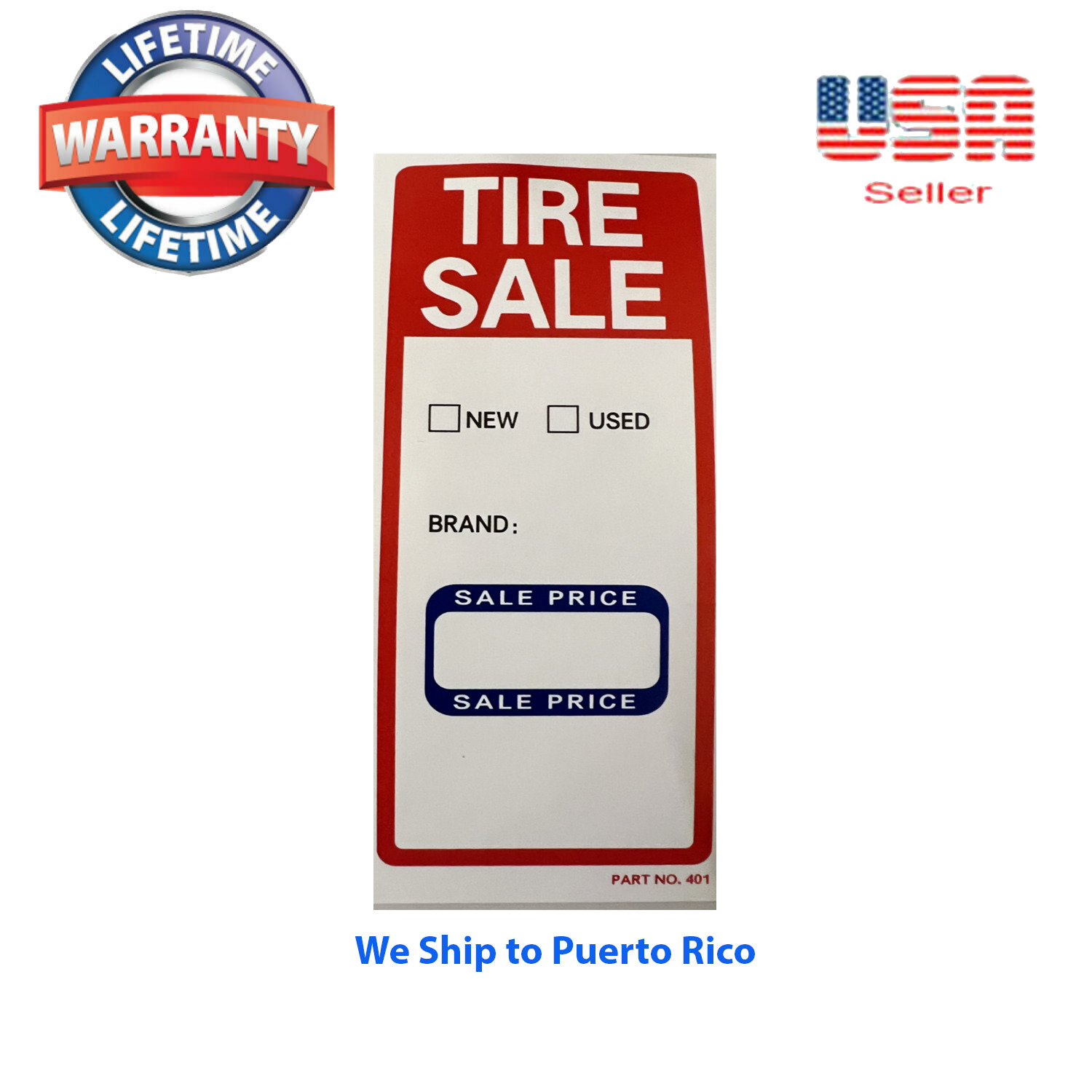 Tire Label - TIRE SALE 1 ROLL OF 300 STICKERS 6\