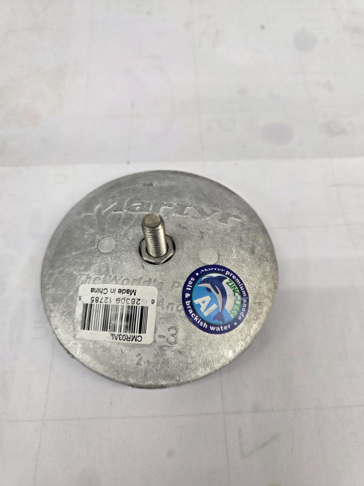 Martyr Anodes CMR03AL Aluminum Rudder or Trim Tab Anode 3-3/4 Inch