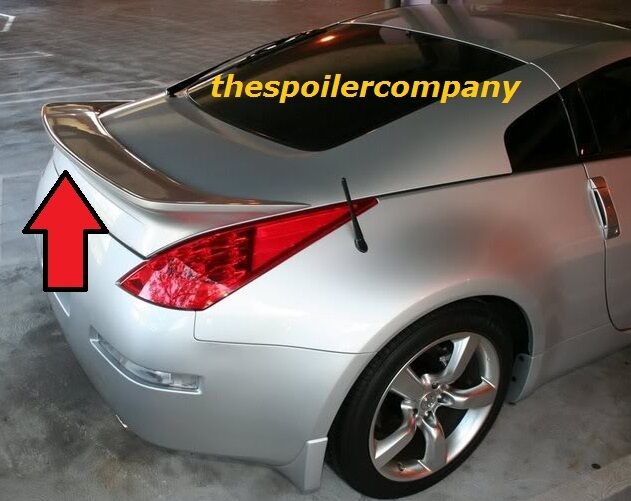 NEW UNPAINTED AGGRESSIVE FLUSH MOUNT REAR SPOILER FOR 2003-08 NISSAN 350Z COUPE